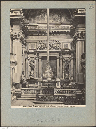 Vorderseite von Alinari [https://www.deutsche-digitale-bibliothek.de/content/lizenzen/rv-ez/] DuomoCappella di San Gennaro - Linker Altar, bh024452_recto. Foto.