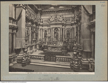 Vorderseite von Alinari [https://www.deutsche-digitale-bibliothek.de/content/lizenzen/rv-ez/] DuomoCappella di San Gennaro - Hauptkapelle, bh024455_recto. Foto.