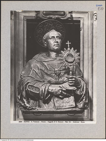 Vorderseite von Alinari [https://www.deutsche-digitale-bibliothek.de/content/lizenzen/rv-ez/] Büstenreliquiar des heiligen Thomas von Aquin - Gesamtansicht, bh024459_recto. Foto.