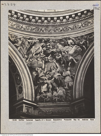 Vorderseite von Alinari [https://www.deutsche-digitale-bibliothek.de/content/lizenzen/rv-ez/] Szenen aus dem Leben des heiligen JanuariusChristus empfängt den heiligen Januarius - Gesamtansicht, bh024470_recto. Foto.