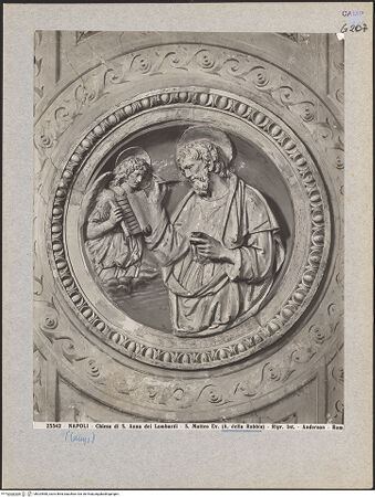 Vorderseite von Alinari [https://www.deutsche-digitale-bibliothek.de/content/lizenzen/rv-ez/] Die vier Evangelisten - Matthäus, bh024580_recto. Foto.