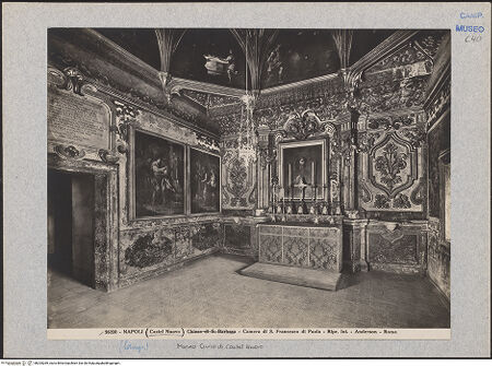 Vorderseite von Alinari [https://www.deutsche-digitale-bibliothek.de/content/lizenzen/rv-ez/] Castel NuovoCappella di San Francesco di Paola - Blick zum Altar, bh025269_recto. Foto.