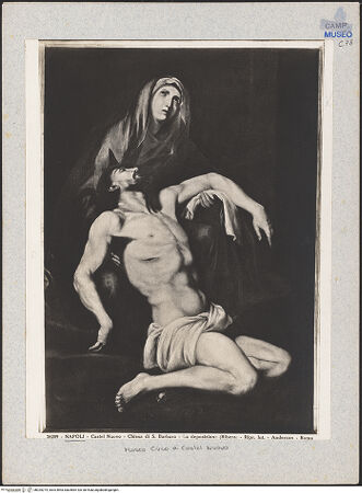 Vorderseite von Alinari [https://www.deutsche-digitale-bibliothek.de/content/lizenzen/rv-ez/] Pietà (Vesperbild) - Gesamtansicht, bh025274_recto. Foto.