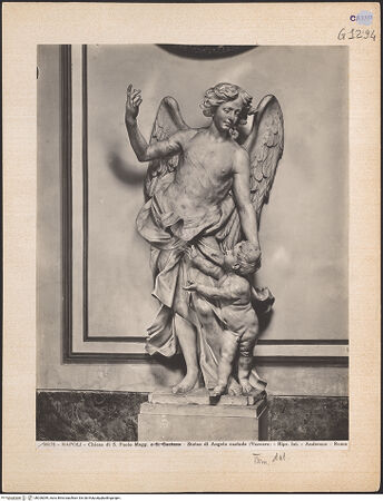 Vorderseite von Alinari [https://www.deutsche-digitale-bibliothek.de/content/lizenzen/rv-ez/] Schutzengel - Gesamtansicht, bh026059_recto. Foto.