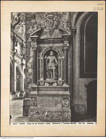 Vorderseite von Alinari [https://www.deutsche-digitale-bibliothek.de/content/lizenzen/rv-ez/] Grabmal des Francesco Mormillo (Mormile) - Gesamtansicht, bh026127_recto. Foto.