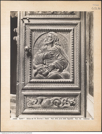 Vorderseite von Alinari [https://www.deutsche-digitale-bibliothek.de/content/lizenzen/rv-ez/] Die vier Evangelisten - Detail: Lukas, bh026148_recto. Foto.