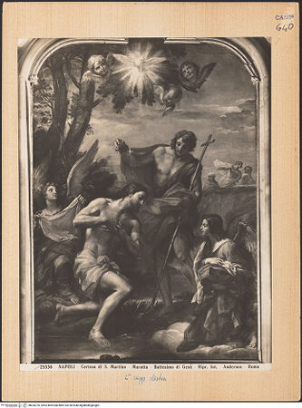 Vorderseite von Alinari [https://www.deutsche-digitale-bibliothek.de/content/lizenzen/rv-ez/] Die Taufe Christi - Gesamtansicht, bh026276_recto. Foto.