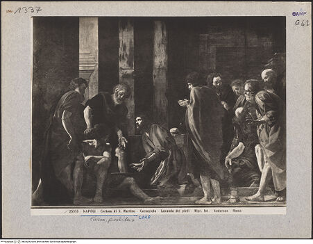 Vorderseite von Alinari [https://www.deutsche-digitale-bibliothek.de/content/lizenzen/rv-ez/] Christus wäscht die Füße der Apostel - Gesamtansicht, bh026286_recto. Foto.