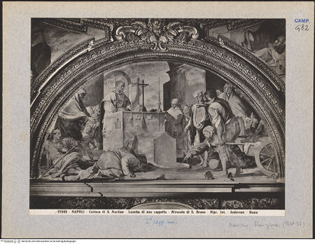 Vorderseite von Alinari [https://www.deutsche-digitale-bibliothek.de/content/lizenzen/rv-ez/] Szenen aus dem Leben des heligen BrunoWunder des heiligen Bruno: Heilung der Kranken an der wundertätigen Quelle - Gesamtansicht, bh026298_recto. Foto.