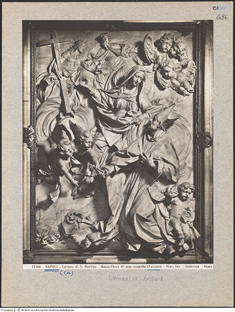 Vorderseite von Alinari [https://www.deutsche-digitale-bibliothek.de/content/lizenzen/rv-ez/] Der heilige Januarius bekommt die Schlüssel von Neapel überreicht - Gesamtansicht, bh026299_recto. Foto.