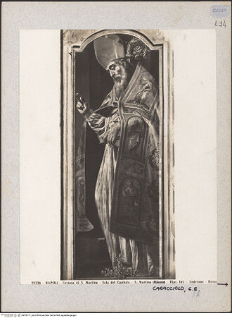 Vorderseite von Alinari [https://www.deutsche-digitale-bibliothek.de/content/lizenzen/rv-ez/] Heiliger Martin - Gesamtansicht, bh026311_recto. Foto.