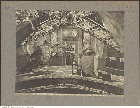 Vorderseite von Alinari [https://www.deutsche-digitale-bibliothek.de/content/lizenzen/rv-ez/] Szenen aus dem Neuen TestamentVerkündigung - Gesamtansicht, bh027124_recto. Foto.