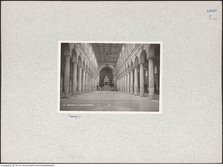 Vorderseite von unbekannt [https://www.deutsche-digitale-bibliothek.de/content/lizenzen/rv-ez/] Santa Maria de Episcopio - Innenansicht, bh027497_recto. Foto.