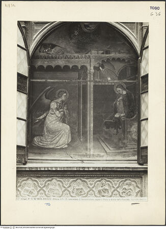 Vorderseite von Alinari [https://www.deutsche-digitale-bibliothek.de/content/lizenzen/rv-ez/] Verkündigung - Gesamtansicht, bh027528_recto. Foto.