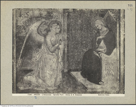 Vorderseite von Alinari [https://www.deutsche-digitale-bibliothek.de/content/lizenzen/rv-ez/] Verkündigung - Teilansicht, bh027532_recto. Foto.