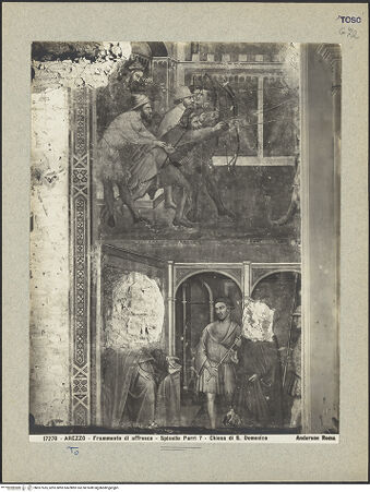 Vorderseite von Alinari [https://www.deutsche-digitale-bibliothek.de/content/lizenzen/rv-ez/] Madonna und Szenen aus dem Leben des heiligen Christophorus - Detail, bh027535_recto. Foto.