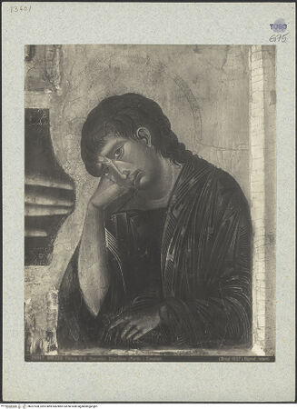 Vorderseite von Alinari [https://www.deutsche-digitale-bibliothek.de/content/lizenzen/rv-ez/] Altarkreuz - Detail: Johannes, bh027538_recto. Foto.