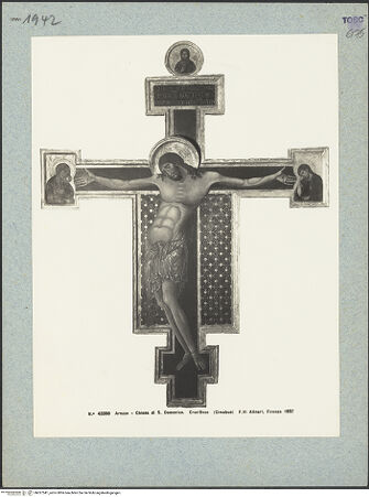 Vorderseite von Alinari [https://www.deutsche-digitale-bibliothek.de/content/lizenzen/rv-ez/] Altarkreuz - Gesamtansicht, bh027541_recto. Foto.