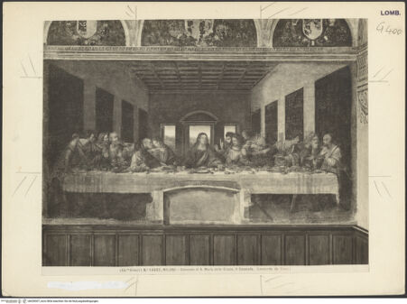 Vorderseite von Alinari [https://www.deutsche-digitale-bibliothek.de/content/lizenzen/rv-ez/] Das Abendmahl - Gesamtansicht, bh028307_recto. Foto.