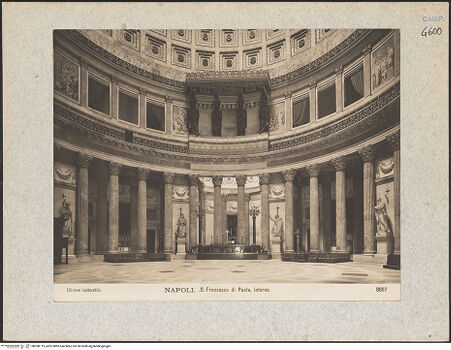 Vorderseite von Edizione inalterabile [https://www.deutsche-digitale-bibliothek.de/content/lizenzen/rv-ez/] San Francesco di Paola - Ansicht nach dem Altar, bh030119_recto. Foto.