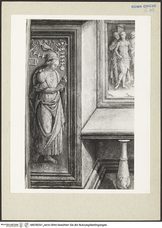 Vorderseite von Foto Marburg [https://www.deutsche-digitale-bibliothek.de/content/lizenzen/rv-ez/] Kanzel mit Szenen aus dem Alten TestamentJona wird von einem großen Fisch verschlungen - Kanzelaufgang, linkes Relieffeld: Geschichte Jonas, bh030261_recto. Foto: Lehmann-Brockhaus, Otto.