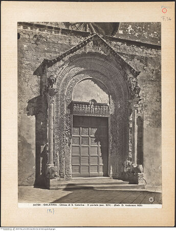 Vorderseite von Alinari [https://www.deutsche-digitale-bibliothek.de/content/lizenzen/rv-ez/] Hauptportal - Gesamtansicht (vor der Restaurierung), bh031054_recto. Foto.