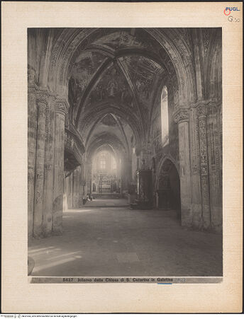 Vorderseite von Moscioni [https://www.deutsche-digitale-bibliothek.de/content/lizenzen/rv-fz/] Santa Caterina d'AlessandriaMittelschiff - Ansicht von Westen, bh031060_recto. Foto: Moscioni, Romualdo.