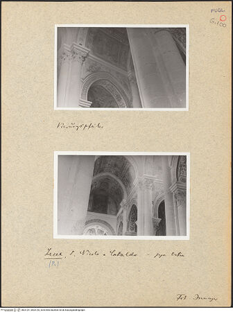 Vorderseite von Isermeyer, Christian Adolf [https://www.deutsche-digitale-bibliothek.de/content/lizenzen/rv-fz/] Santi Niccolò e CataldoVierung (Kuppel) und Querhaus - Vierungspfeiler, bh031291_bh031292_recto. Foto: Isermeyer, Christian Adolf.