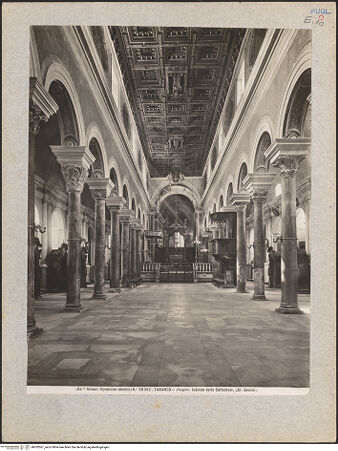 Vorderseite von Alinari [https://www.deutsche-digitale-bibliothek.de/content/lizenzen/rv-ez/] DuomoMittelschiff - Inneres nach Osten (vor der Restaurierung), bh032061_recto. Foto.