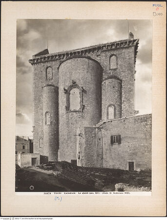 Vorderseite von Alinari [https://www.deutsche-digitale-bibliothek.de/content/lizenzen/rv-ez/] CattedraleApsiden - Gesamtansicht von Nordosten, bh032117_recto. Foto.