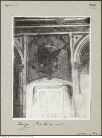 Vorderseite von Carmine (Foligno) [https://www.deutsche-digitale-bibliothek.de/content/lizenzen/rv-ez/] Helden der Antike und des Mittelalters; Lebensalter des Menschen - Käfig zwischen Romulus und Scipius Africanus, bh033129_recto. Foto.