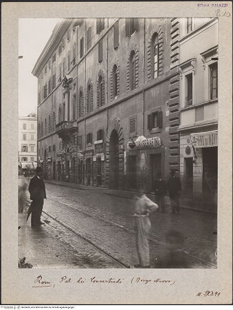 Vorderseite von Bibliotheca Hertziana [https://www.deutsche-digitale-bibliothek.de/content/lizenzen/rv-fz/] Palazzo dei Convertendi - , bh035499_recto. Foto: Lindner, Paul.