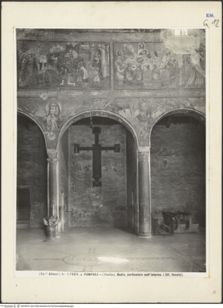 Vorderseite von Alinari [https://www.deutsche-digitale-bibliothek.de/content/lizenzen/rv-ez/] Abbazia di PomposaInnenraum - Nordseite, Detail, bh035576_recto. Foto.
