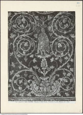 Vorderseite von Alinari [https://www.deutsche-digitale-bibliothek.de/content/lizenzen/rv-ez/] Mosaikzyklus mit dem apokalyptischen Triumph des Kreuzes, den Aposteln, dem Heiligen Laurentius und dem Guten HirtenOstwand und östliche Niche: Apostel, Tauben, Propheten und Hirsche - Nische, Gewölbe: Prophet, bh035693_recto. Foto.