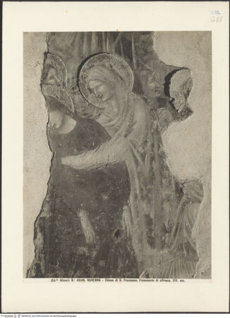 Vorderseite von Alinari [https://www.deutsche-digitale-bibliothek.de/content/lizenzen/rv-ez/] Szenen aus dem Leben Christi; Szenen aus dem Leben des heiligen Franziskus (?)Innenfassade (ursprünglich im nördlichen Seitenschiff): Kreuzigung - Teilansicht, bh036418_recto. Foto.