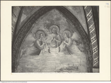 Vorderseite von Alinari [https://www.deutsche-digitale-bibliothek.de/content/lizenzen/rv-ez/] Szenen aus dem Leben des heiligen MatthäusSüdwand, Westjoch, Lünette: Die Seele von Matthäus wird in den Himmel aufgenommen (J. da Varazze, Legenda Aurea, CXL) - Gesamtansicht, bh036475_recto. Foto.