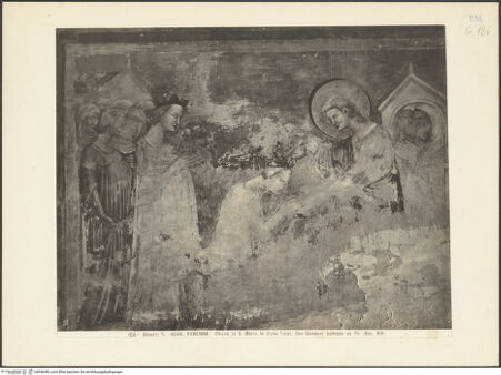 Vorderseite von Alinari [https://www.deutsche-digitale-bibliothek.de/content/lizenzen/rv-ez/] Szenen aus dem Leben des heiligen MatthäusSüdwand, Ostjoch, unteres Register: König Egippus verehrt Matthäus dafür, dass er seinen Sohn großgezogen hat (J. da Varazze, Legenda Aurea, CXL) - Gesamtansicht, bh036483_recto. Foto.