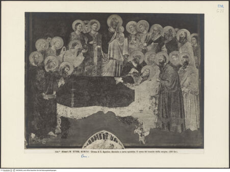 Vorderseite von Alinari [https://www.deutsche-digitale-bibliothek.de/content/lizenzen/rv-ez/] Szenen aus dem MarienlebenMarientod - Gesamtansicht, bh036636_recto. Foto.