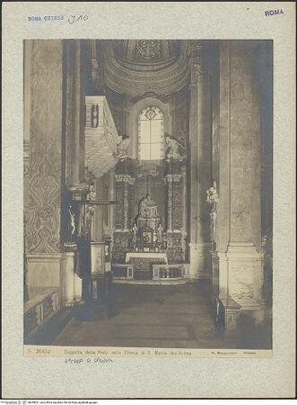 Vorderseite von Moscioni [https://www.deutsche-digitale-bibliothek.de/content/lizenzen/rv-ez/] Santa Maria dell'AnimaCappella della Pietà - Gesamtansicht, bh040021_recto. Foto.