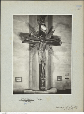 Vorderseite von Caprioli [https://www.deutsche-digitale-bibliothek.de/content/lizenzen/rv-ez/] Kruzifix (Christus Patiens) - Gesamtansicht (von links), bh040045_recto. Foto: Caprioli, Giovanni.