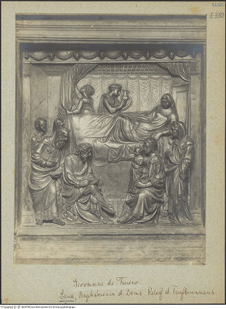 Vorderseite von unbekannt [https://www.deutsche-digitale-bibliothek.de/content/lizenzen/rv-ez/] TaufbrunnenSzenen aus dem Leben des Zacharias und Johannes des TäufersGeburt des Täufers - Gesamtansicht, bh044780_recto. Foto.