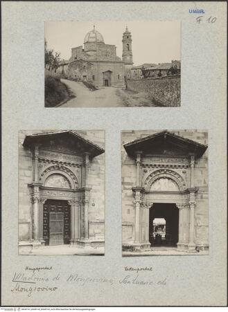 Vorderseite von Bibliotheca Hertziana [https://www.deutsche-digitale-bibliothek.de/content/lizenzen/rv-fz/] Ehemaliges Hauptportal der Nordfassade mit Überdachung - Gesamtansicht frontal, bh045141_bh045142_bh045143_recto. Foto.