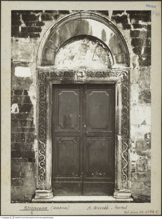 Vorderseite von Bibliotheca Hertziana [https://www.deutsche-digitale-bibliothek.de/content/lizenzen/rv-fz/] San Fortunato - Langhaus, Mittelschiff, nach Norden, bh046079_recto. Foto: Lotz-Bauer, Hilde.