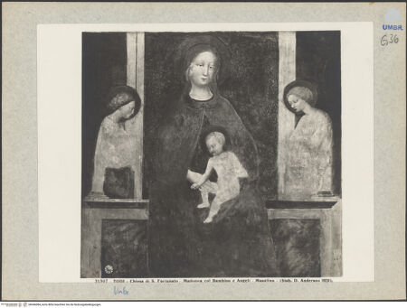 Vorderseite von Alinari [https://www.deutsche-digitale-bibliothek.de/content/lizenzen/rv-ez/] Thronende Madonna zwischen Engeln - Gesamtansicht, bh046084_recto. Foto: Anderson, Domenico.