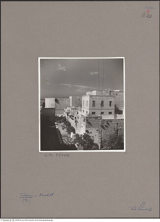 Vorderseite von Bibliotheca Hertziana [https://www.deutsche-digitale-bibliothek.de/content/lizenzen/rv-fz/] CastelloSüdöstlicher Turm - Ansicht von Südosten, bh050323_recto. Foto: Schwarz, Heinrich Mathias.