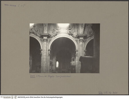 Vorderseite von Bibliotheca Hertziana [https://www.deutsche-digitale-bibliothek.de/content/lizenzen/rv-fz/] Santa Maria del Popolo - Langhauswand, 3. Arkade, bh050450_recto. Foto.