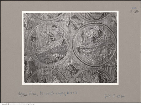 Vorderseite von ICCD [https://rightsstatements.org/page/CNE/1.0/] Pluviale mit 30 Szenen des Marienlebens / della Vergine - Ausschnitt, bh051597_recto. Foto.