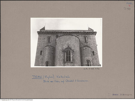 Vorderseite von Bibliotheca Hertziana [https://www.deutsche-digitale-bibliothek.de/content/lizenzen/rv-fz/] CattedraleApsiden - Teilansicht, bh051750_recto. Foto: Schwager, Klaus.