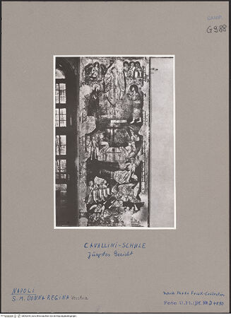 Vorderseite von Bibliotheca Hertziana [https://www.deutsche-digitale-bibliothek.de/content/lizenzen/rv-ez/] Jüngstes GerichtMittlere Wand: Auferstehung der Toten - Gesamtansicht, bh052345_recto. Foto.