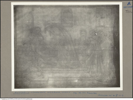 Vorderseite von Direzione dei Musei Vaticani [https://www.deutsche-digitale-bibliothek.de/content/lizenzen/rv-ez/] Die sieben SakramenteSalbung (Letzte Ölung) - zentrale Tafel, bh053832_recto. Foto.